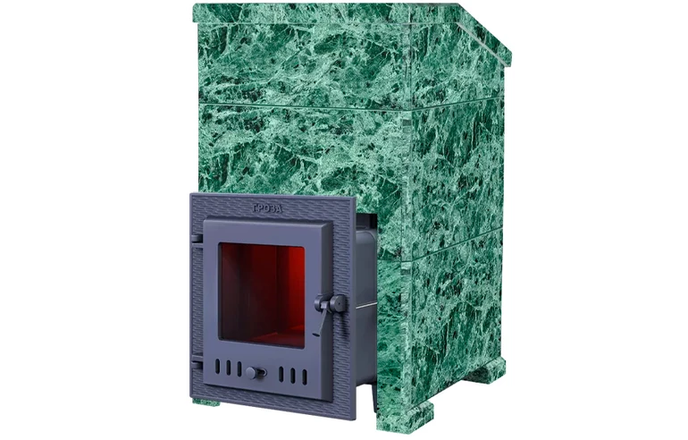 Чугунная печь для бани Комплект Гроза 24 (М) Президент 930/40 Змеевик