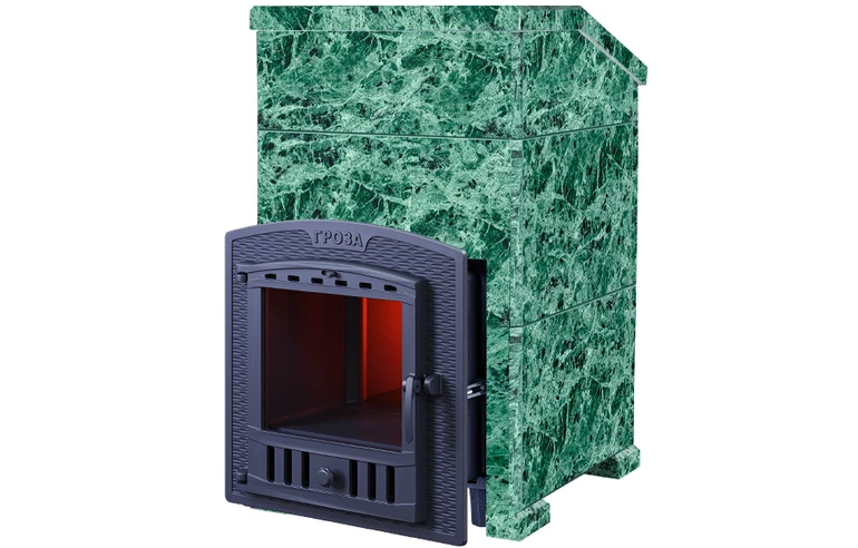 Чугунная печь для бани Комплект Гроза 24 (П2) Президент Змеевик