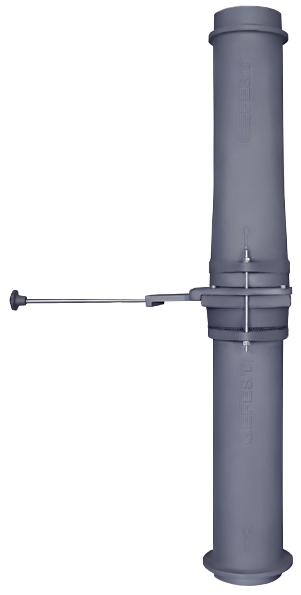 Чугунный шиберный модуль 130/1000 - 0min