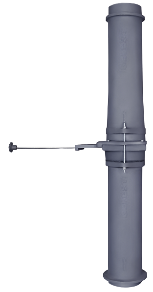 Чугунный шиберный модуль 150/1000 - 0min