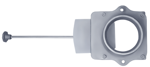 Чугунный шиберный блок ф115 - 3min