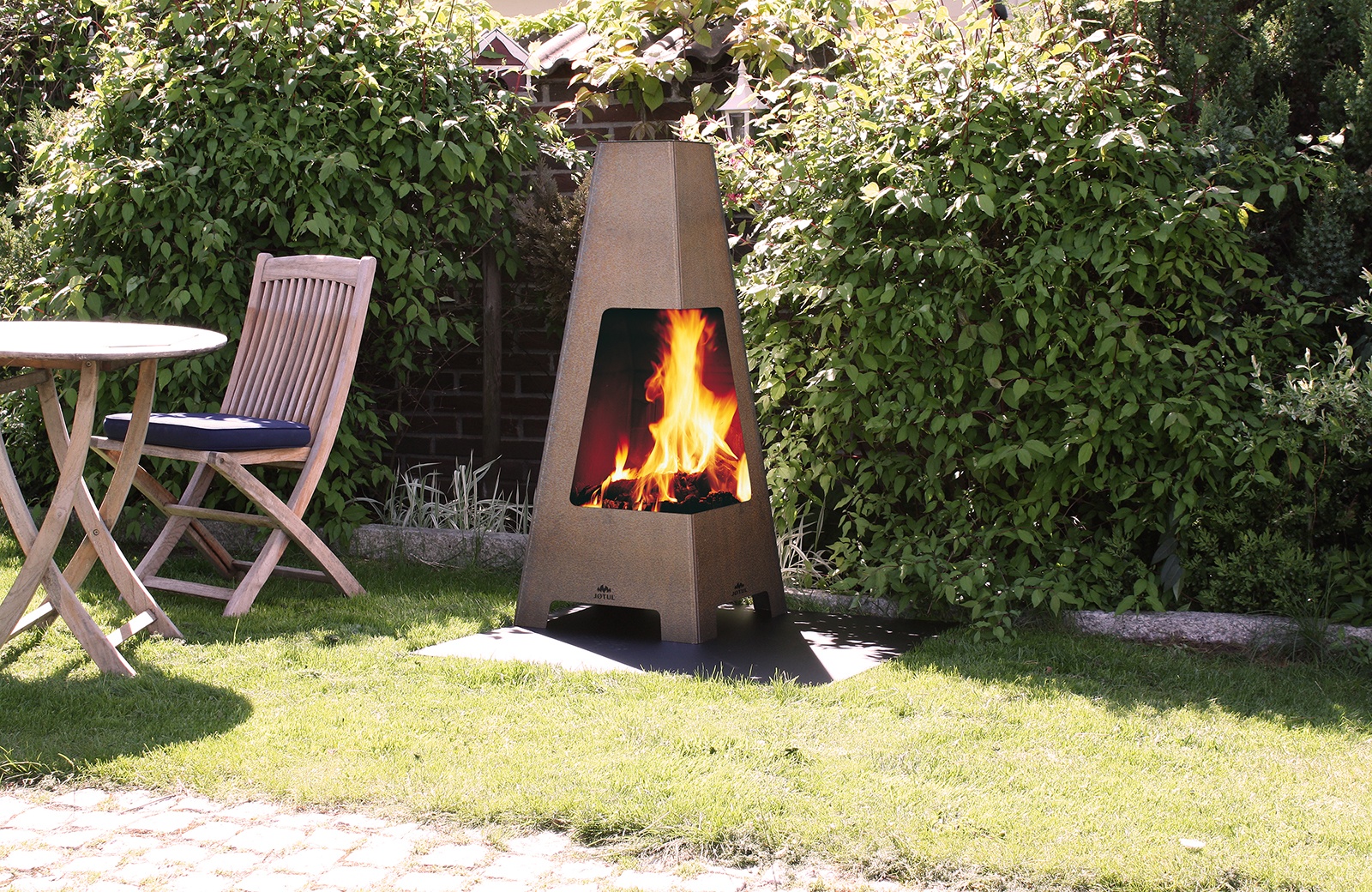 Печь - камин JOTUL TERRAZZA XL - 1min