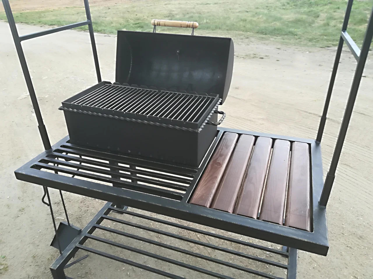 МАНГАЛ 3 В 1  LOFT - РУФ  СТАЛЬ 5 ММ - 1min