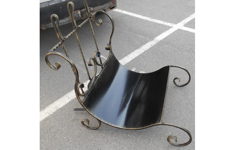 Каминный набор кованный  ДК-3 (дровница + принадлежности)