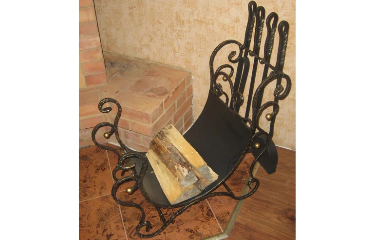 Кованная дровница "Элит"