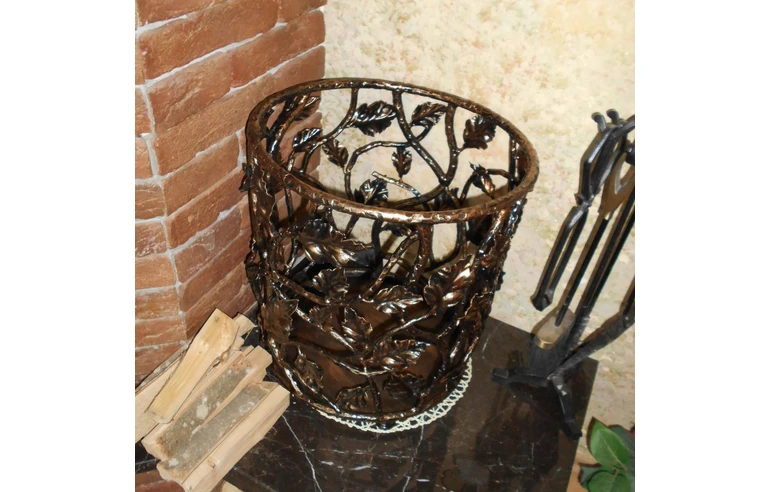 Дровница кованная круглая №2