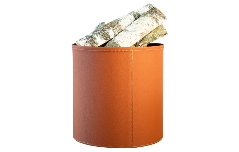 Дровница Dublin в экокоже, медно-рыжий