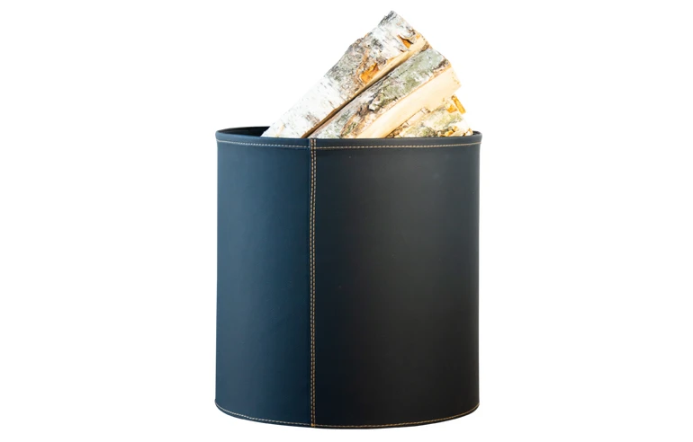 Дровница Dublin в экокоже, чёрный