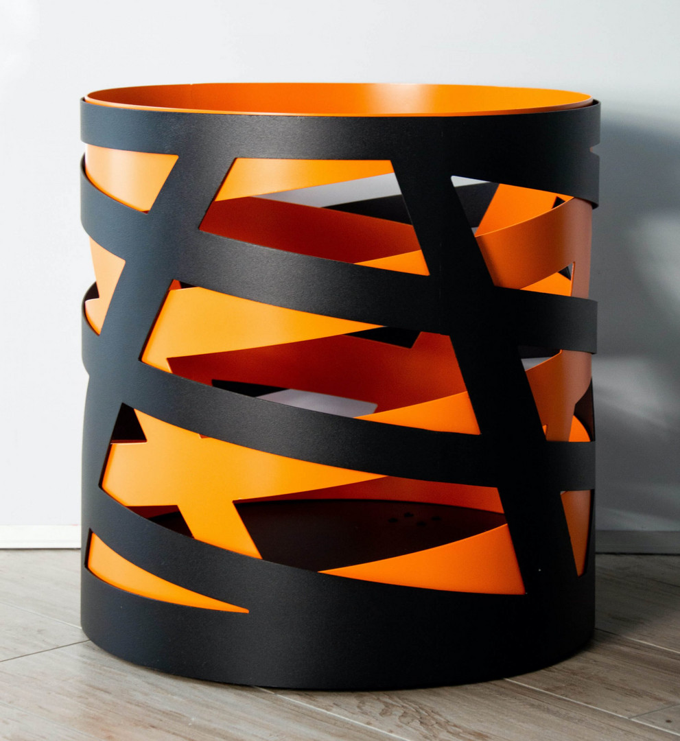 Дровница Saturn (черно-оранжевая) - 1min