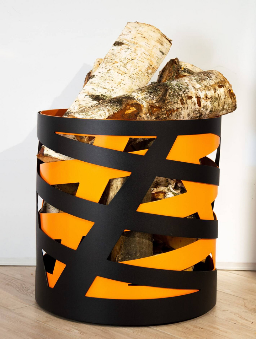 Дровница Saturn (черно-оранжевая) - 0min