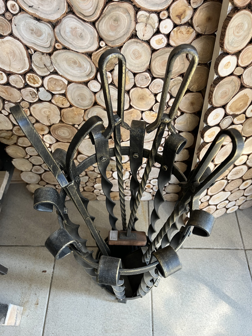 Каминный набор Корзинка с железными ручки - 1min