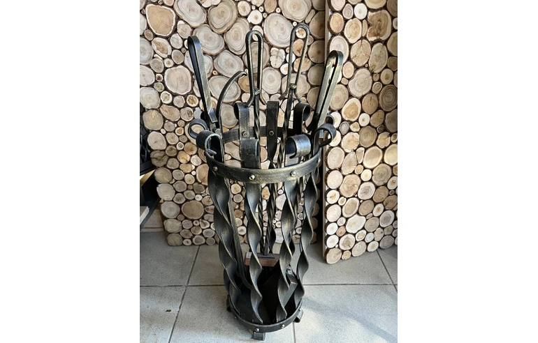 Каминный набор Корзинка с железными ручки