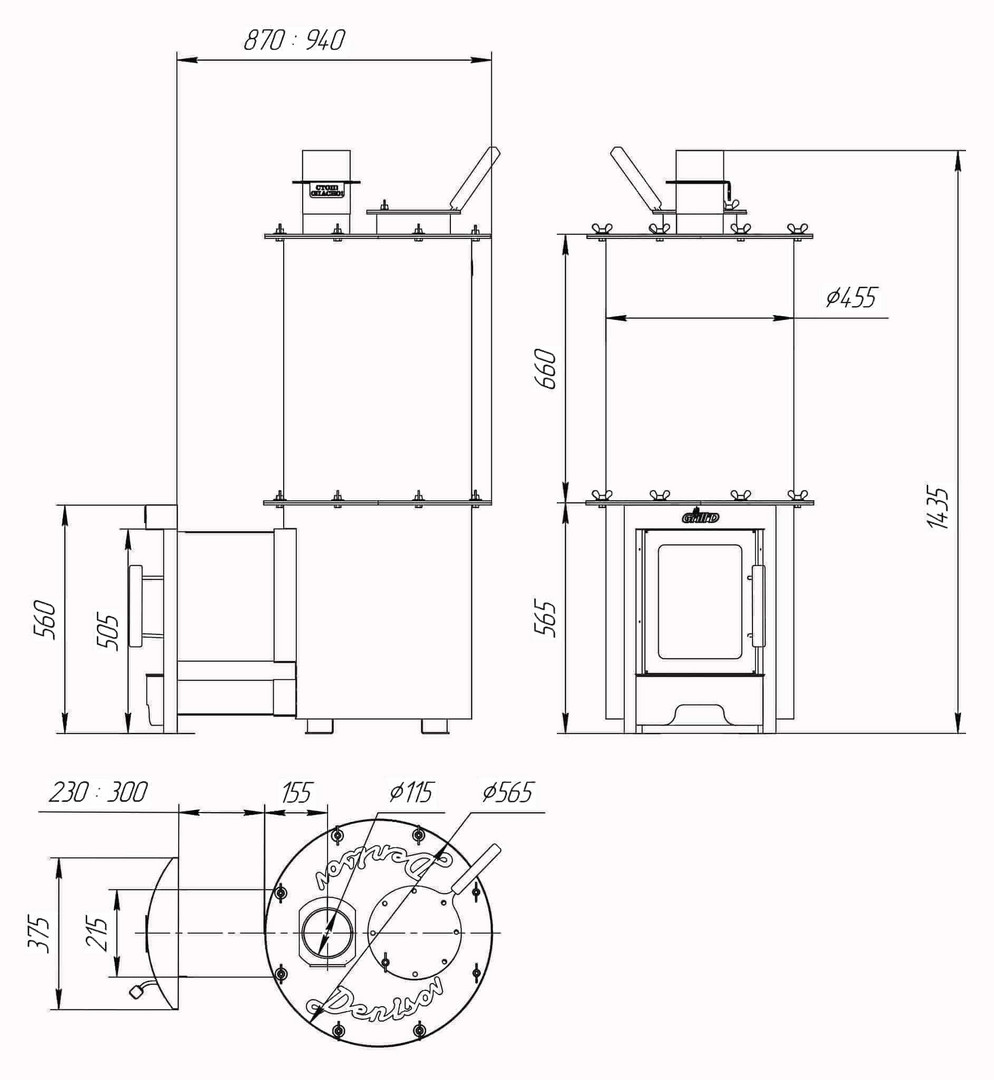 Печь для бани Grill'D Denisov Long - 1