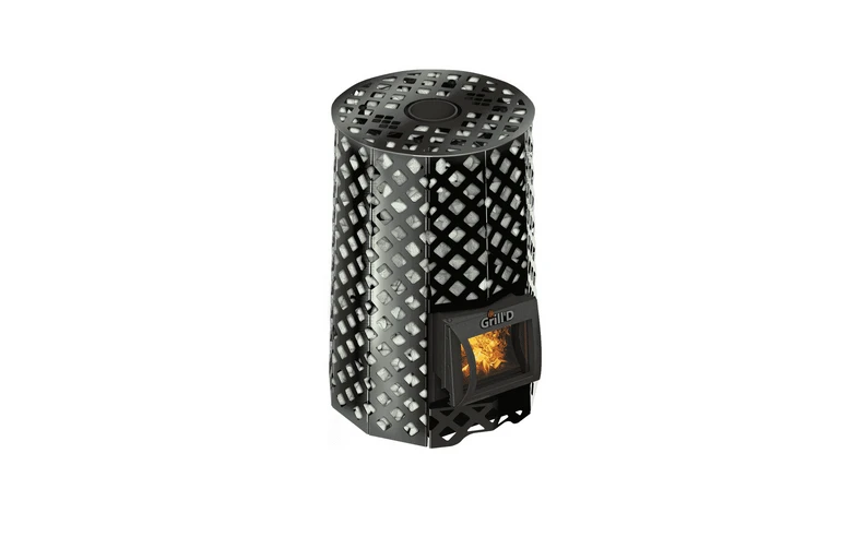 Печь для бани Grill'D Violet Romb Short Pro (Камень колотый, 100 кг)