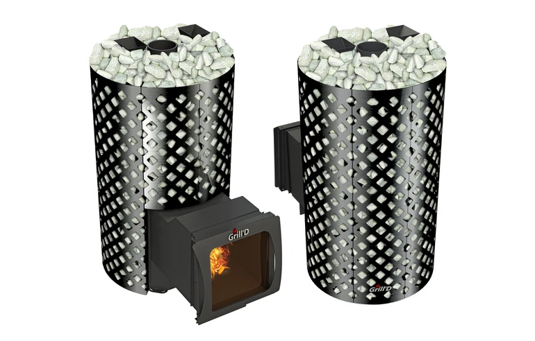 Печь для бани Grill'D Violet World Romb Long Window Max Pro