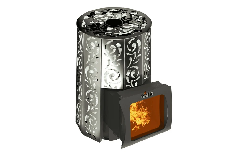 Печь для бани Grill'D Violet Short Window Max Pro (Камень колотый, 100 кг)