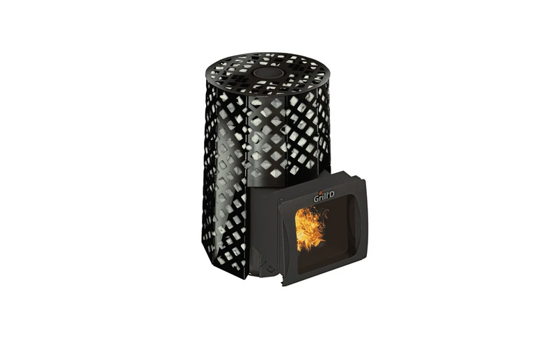 Печь для бани Grill'D Violet Romb Short Window Max Pro (Камень колотый, 100 кг)