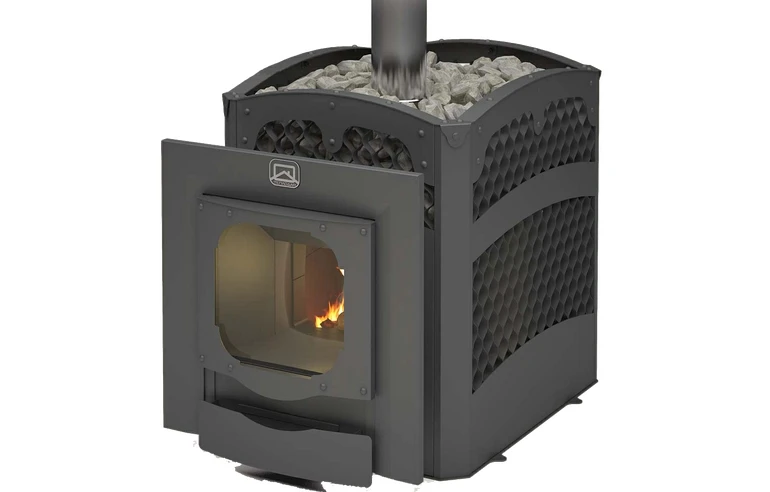 Печь для бани Былина-сетка 24 Ч Панорама (1.2)