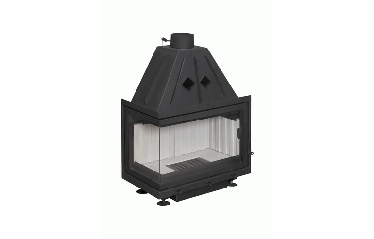 Каминная топка Экокамин Альфа 700 L два стекла левая