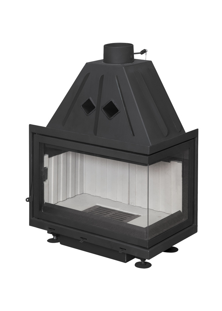 Каминная топка Экокамин Альфа 700 R два стекла правая - 0min