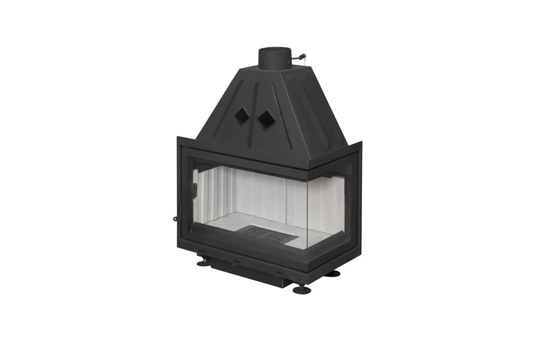 Каминная топка Экокамин Альфа 700 R два стекла правая