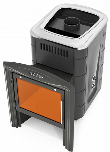 Печь для бани Термофор Компакт 2017 Inox Витра ТО антрацит - 0min