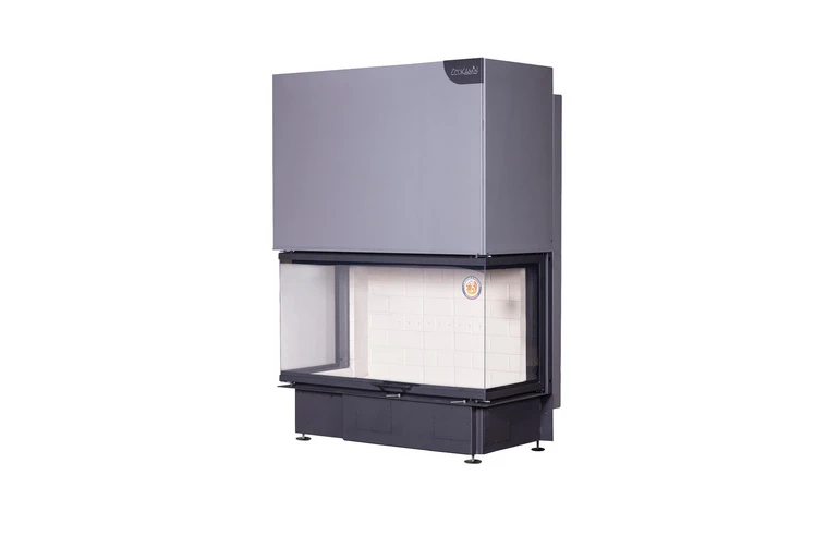 Каминная топка Экокамин ДЕЛЬТА 1200 три стекла принтинг