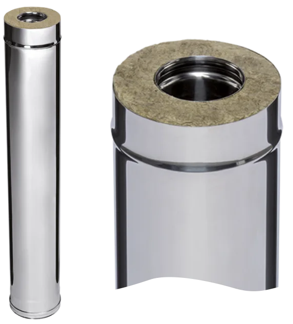 Ferrum HF сэндвич 1,0 м (430/0,8мм + нерж.) Ф120х200 - 0min