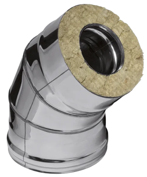 Ferrum HF сэндвич-колено 135° (430/0,8мм + нерж.) Ф120х200 - 0min