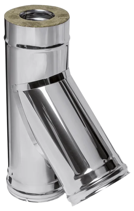 Ferrum HF сэндвич-тройник 135° (430/0,8мм + нерж.) Ф120х200 - 0min