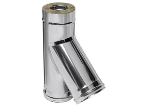 Ferrum HF сэндвич-тройник 135° (430/0,8мм + нерж.) Ф120х200