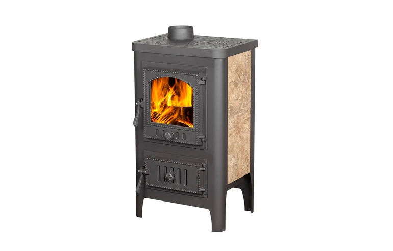 Печь-камин БАВАРИЯ ОПТИМА ЧУГУН с плитой