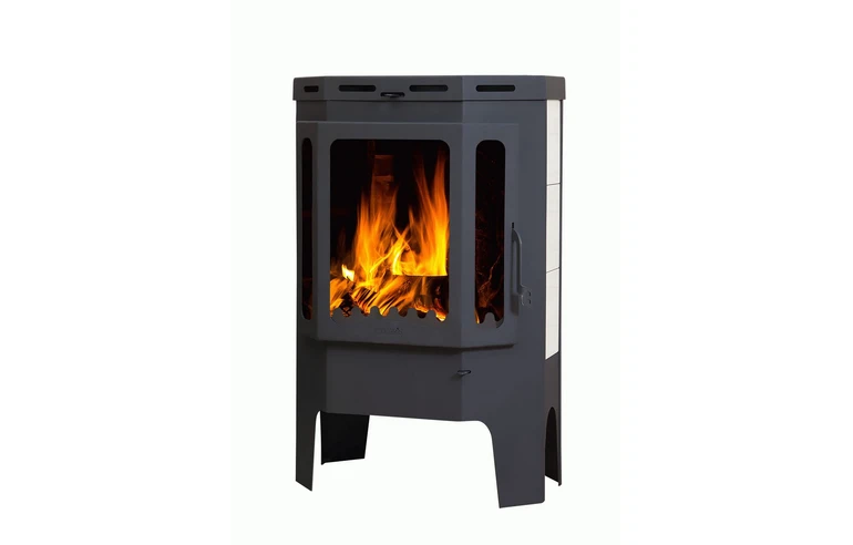 Печь-камин БАВАРИЯ ПРИЗМАТИК пристенно угловой