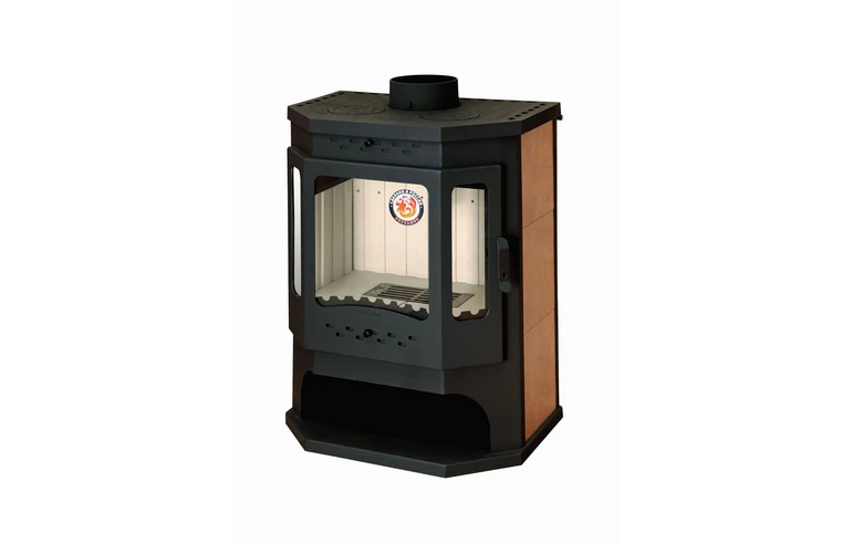 Печь-камин БАВАРИЯ ПРИЗМАТИК с плитой