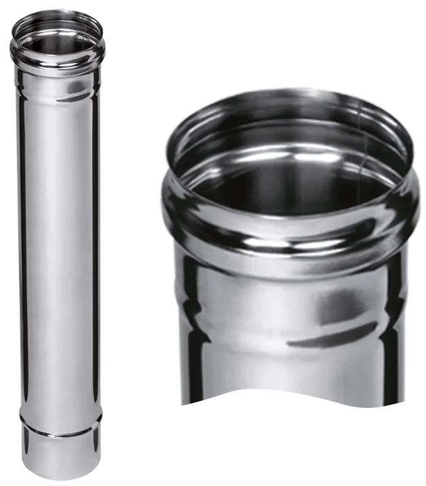 Ferrum GS дымоход 0,5 м (430/0,5мм) Ф100 - 0min