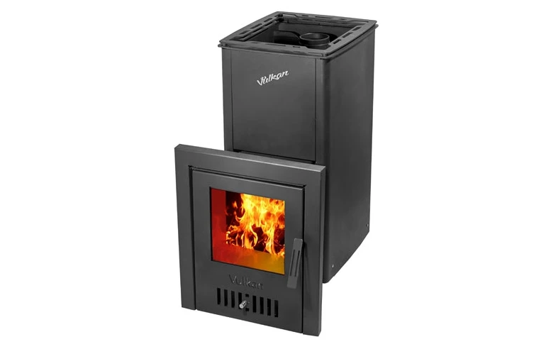 Печь для бани Вулкан Монблан с кожухом