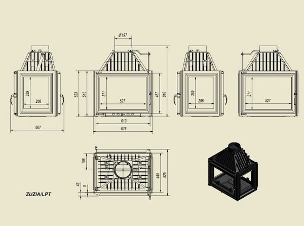 Каминная топка Zuzia/LPT - 1min