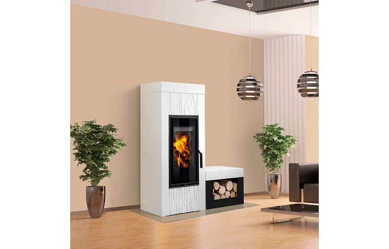 Печь-камин ROMOTOP HEIN DOLO 1 со скамейкой