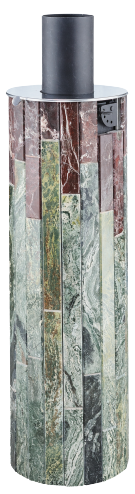 Дымоход-конвектор Ферингер "Жадеит + Россо Леванте" - 0min