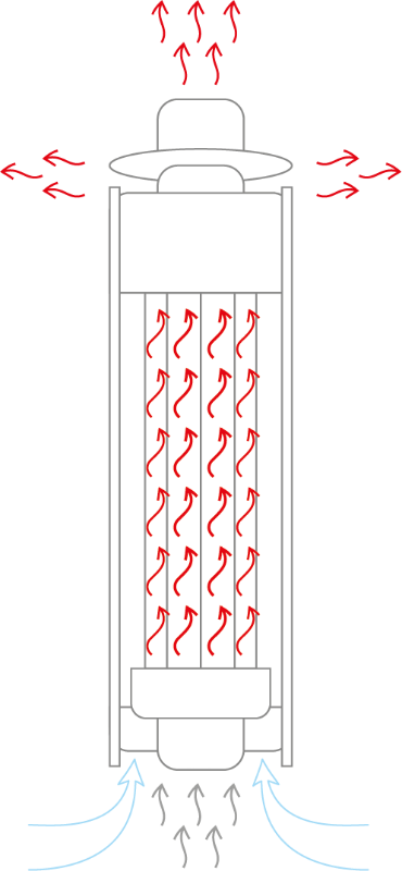 Дымоход-экономайзер Ферингер "Змеевик + Окаменевшее дерево" - 7min