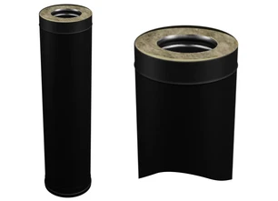 Ferrum Blackside сэндвич 0,5 м (430/0,8мм + нерж/эмаль) Ф115х200