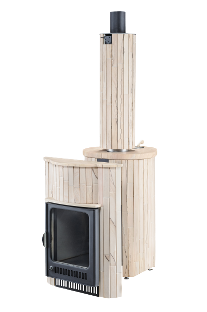 Дымоход-регистр Ферингер "Окаменевшее дерево" наборный - 2min