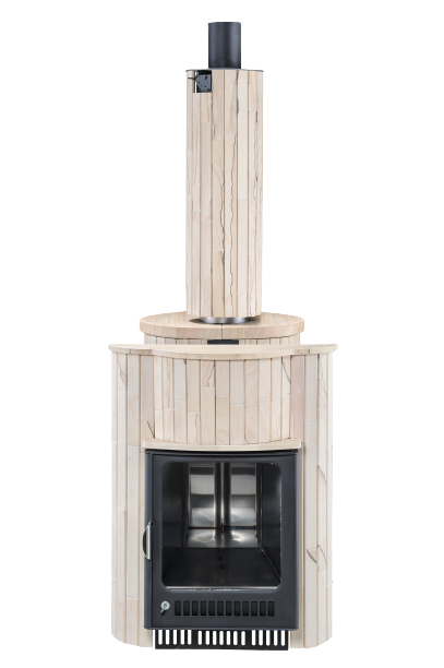 Дымоход-регистр Ферингер "Окаменевшее дерево" наборный - 3min