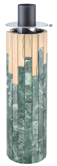 Дымоход-регистр Ферингер "Змеевик + Окаменевшее дерево" - 1min