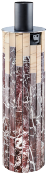 Дымоход-регистр Ферингер "Россо Леванте + Окаменевшее дерево" - 0min