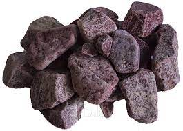 Камни для бани Малиновый кварцит мини обвалованный, 20 кг - 0min