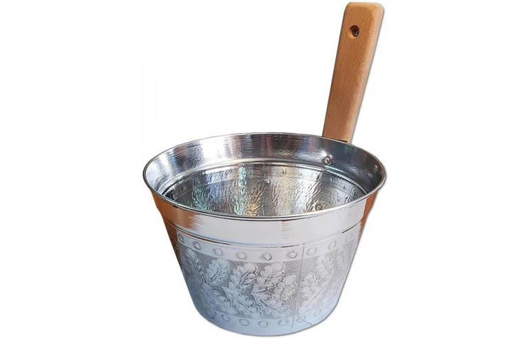 Ушат алюминий с тиснением (3л, 5л)