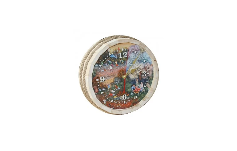 Часы Бочка На охоте (ЛИПА)