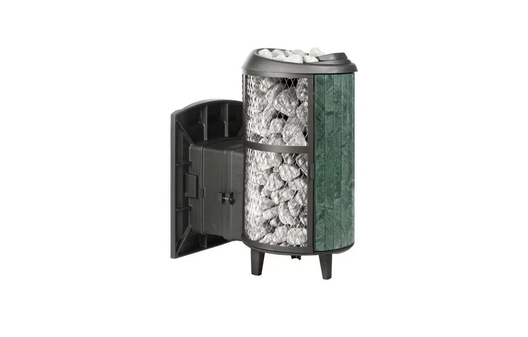 Печь банная "Атмосфера L" комбинированная сетка-ламель "Верде Гватемала"