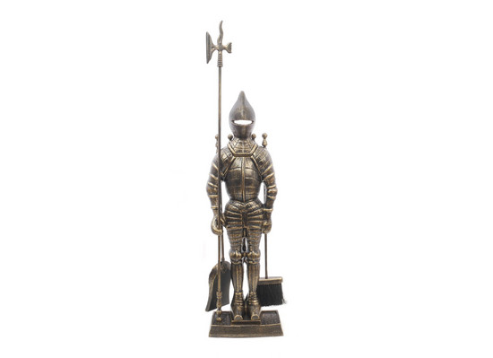 Набор каминный D98051AB Рыцарь большой (4 предмета, 110 см, античная бронза), на подставке
